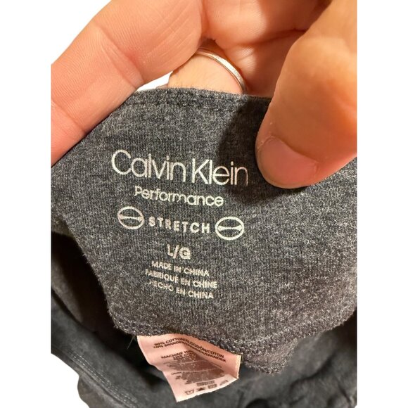 Calvin Klein Performance Stretch Joggers With Pockets L/G Charcoal Gray - Picture 5 of 8